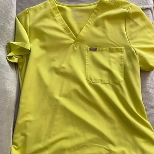 Figs Catarina Scrub Top XL Citrine